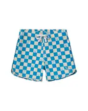 Seaesta Surf x Peanuts Turquoise Checkerboard Boardshorts