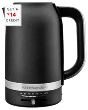 KitchenAid 1.7 Liter Cast Iron Electric Kettle with $14 Credit