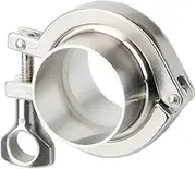 Hose Clips Adjustable, 2" Sanitary Weld Ferrule + + Silicon Gasket Union Set, 304 Stainless Steel For Homebrew