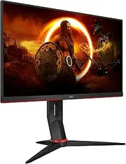 AOC Gaming 24G2U -24 Inch FHD Monitor, 144Hz, 1ms, IPS, AMD FreeSync, Height Adjust, Speakers, USB Hub, Low Input Lag (1920x1080 @ 144Hz, 250cd/m², HDMI/DP/VGA/USB 3.0)