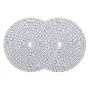 2pcs 7-Inch 150 Grits Diamond Polishing Pad Wet/Dry for Stone Concrete