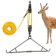 Deer Hanger, Elk Hoist Pulley Lift System with Gambrel, Hunting Game Hanging Kit