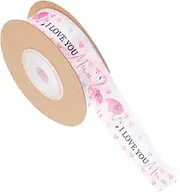 ZUNOXAZ Mother's Day Ribbon Yards Printed Flamingos Ribbon for DIY Present Wrapping Holiday Decoration and Craft Projects Durable Material Adorable Design
