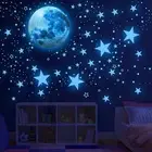 Glow in the Dark Stars for Ceiling,Glow in the Dark Stars and Moon Wall Decal...