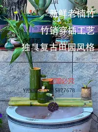 在飛比找Yahoo奇摩拍賣-7-11運費0元優惠優惠-流水擺件 新A款養魚竹子流水器陶瓷擺件增加濕霧化器魚缸過濾器