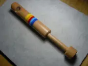 Slide Wood Wooden Fipple Flute 6.5 to 9 Inch Key Of G One Octave Color Bands