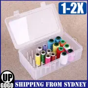 1-2PCS 42 Spools Reels Sorting Storage Box Fishing Line Gear Case Transparent AU