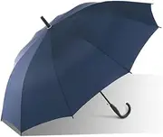 Portable Oversized Golf Umbrella Automatic Open Stick Umbrella Durable Windproof Push Cart Compatible Portable Cane Umbrella for Men Women Business