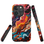 For iPhone 15 Pro Max Tough Protective Cover, Waves Of The Sun