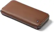 [Bellroy] Folio (Premium Leather Coin Purse for Women, Zip Closure, RFID Protection, Holds 10-14 Cards, Flat Note Section) - Hazelnut