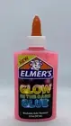 Elmers Glow in the Dark Pink Glue Liquid Safe Washable Nontoxic Children 147ml