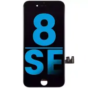 LCD Assembly With Steel Plate Compatible For iPhone 8 / SE (2020 / 2022) (Black)