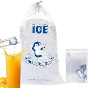 Small Ice Bags - Portable Drawstring Bag for Ice Cubes - Ice Maker Bags, Low Temperature Resistant Freezer Ice Storage Bags for Freezers and Ice Machines