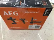 18V BRUSHLESS 3-PIECE 5.0AH FORCE KIT. grinder drill A18X3B51B AEG Cordless