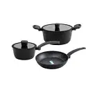 Stone Non-stick Cookware Set,Frypan,Saucepan,Casserole, Ceramic, Induction 5pcs