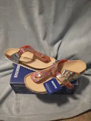 Birkenstock Gizeh Gator Gleam Raspberry Size 43