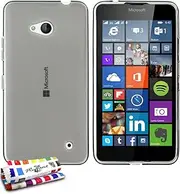 Muzzano Ultra-Slim Soft Protective Case Microsoft Lumia 640 [Le Glossy Hybrid] [Grey] + Stylus and Microfibre Cloth Muzzano - The Ultimate Elegant and Durable Protective Case for Your Microsoft Lumia 640