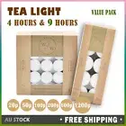 Tea Light Candles Tealight Wedding Candle Bulk Tealights Hour Party 9 Hours