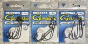 3 Packs Gamakatsu Offset Shank Worm RB Hook 4/0 54414
