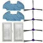Mop Cloth POWERbot-E Side Brush 8pcs Filter Washable Kit Vacuum Cleaner
