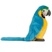 Living Nature Macaw Stuffed Animal Plush Soft Parrot Bird Toy 42cm Blue 0y+