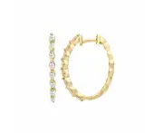 0.48ct Lab Grown Diamond Earrings in 9K Yellow Gold