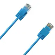 Cruxtec Cat6A Ultra Slim Ethernet Cable - 5m - Blue [RF6A-050-BL]