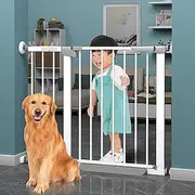 HEYInova Baby Safety Gate,76cm Tall,76-83cm Width Two Way Open Auto Close,Use as Barrier Gate and Stairs Gate,No-Wall Damage Installation, Quick-Install Protection, for Stairs, Doorways and House