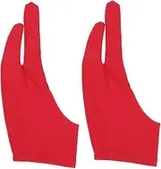 2 Pcs Artist Two Finger Glove Sketch Gloves Drawing Glove for Sketch Artist Gloves Two Finger Curved/537