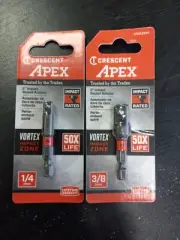 Crescent Apex 2" Impact Socket Adapter 2pc (1/4", 3/8)