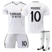 Nevenka MODRIC #10 Real Madrid Club Home Jersey Soccer Jersey Kit Football T-shirt Set for Adult Kids