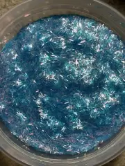 50g Bulk Blue With Pink Tone Tinsel Glitter Nail Tumbler Solvent Resistant