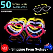 50pcs Multi Color glow sticks heart shaped glasses Light Party Glow In The Dark
