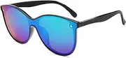 [HAOMAO] Square Gradient Polarized Sunglasses For Men And Women Square One-Piece Lens Eyewear Uv400 Sun Glasses Other Greenblack