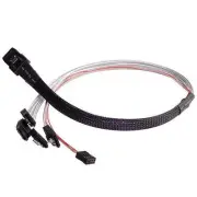 Silverstone SST-CPS03 500mm SFF-8087 36pin to SATA 7 pin*4 (Target) w/ Sideband