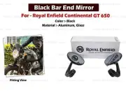 For Royal Enfield Continental "GT 650 Black Bar End Mirror"