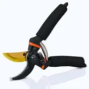 Aricvort Bypass Pruning Shears 5/8” Garden Clippers - Plant Cutting Scissors with Sharp Precision-Ground Steel Blade