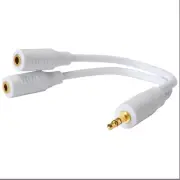 RCA AH7202FD 3.5mm Headphone Y Adapter Cable
