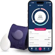 TEMPDROP 2.0 Advanced Fertility Monitor and Ovulation Tracker Wearable Basal Body Temperature (BBT) Monitoring Sensor and Fertility Charting App, New Improved Comfortable Armband, S/M