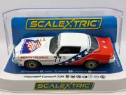 SCALEXTRIC ‘AMERICAN CAR’ CHEVROLET CAMARO Z28 DPR W/ LIGHTS 1/32 SLOT CAR C4300