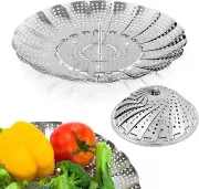2 Pcs Steamer Basket Stainless Steel Instant Pot Accessorie.