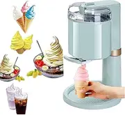 Household Ice Cream Maker,1L Automatic Soft Serve Ice Cream Machine with Removable&Washable Inner,Mini Frozen Yogurt Fruit Soft Serve Machine,for Frozen Yogurt,Sorbet,Gelato,Drinks