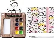 Travel Watercolor Set - Compact Portable Painting Kit | Tiny Pocket Set for Outdoor Adventures, Home & School