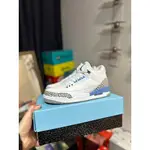 REAL SHOT AIR JORDAN 3複古 “尼剋斯” 北卡羅來納州藍色白色和藍色CT8532-104男女通用鞋休