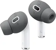 elago [6 Pairs] Ear Tips with Earbuds Cover Compatible with AirPods Pro 2 - [3 Sizes: Large + Medium + Small], Compatible with Apple AirPods Pro 2nd Generation (Dark Grey)