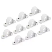 PVC Conduit Saddle Pipe Clip 25mm Securing for Conduit Hose with Base Pack of 10