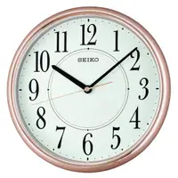 在飛比找momo購物網優惠-【SEIKO 精工】玫瑰金夜光時鐘 掛鐘(QXA671P)