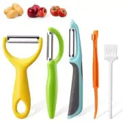 Vegetable Peeler,5pcs Stainless Steel Veggie Peeler for Orange Potato Apple