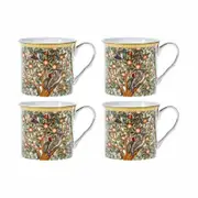 Woodpecker Design Set of 4 mugs NEW Heritage Brand 250ml 9oz