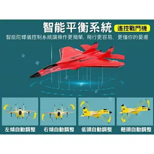 @貨比三家不吃虧@遙控戰鬥機 2.4GHZ遙控飛機 露營 飛機玩具 電動帶燈戰鬥機 安全飛機 航模 交換禮物 手拋飛機